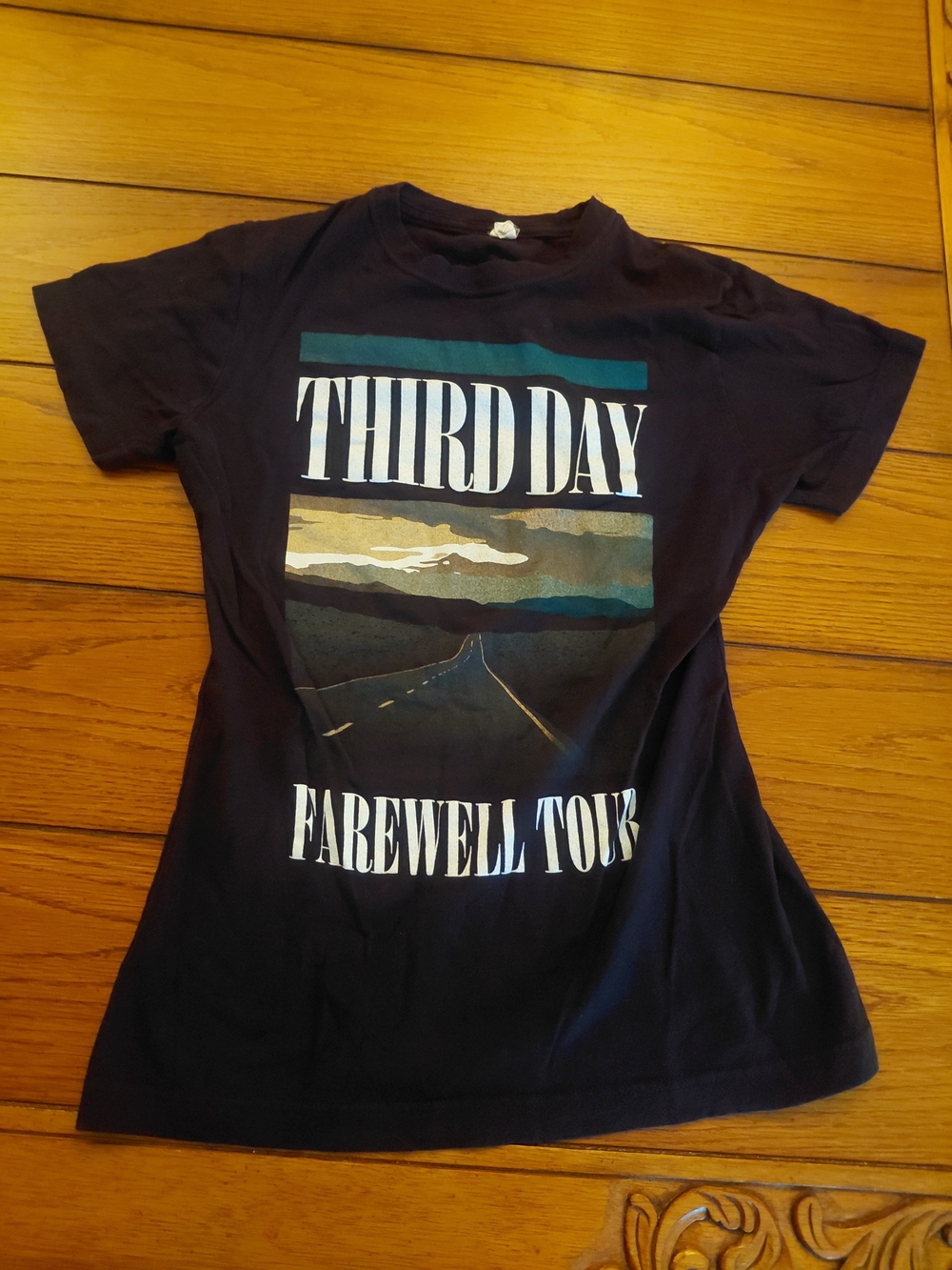 Tultex Navy Third Day 'Farewell Tour' Graphic Tee